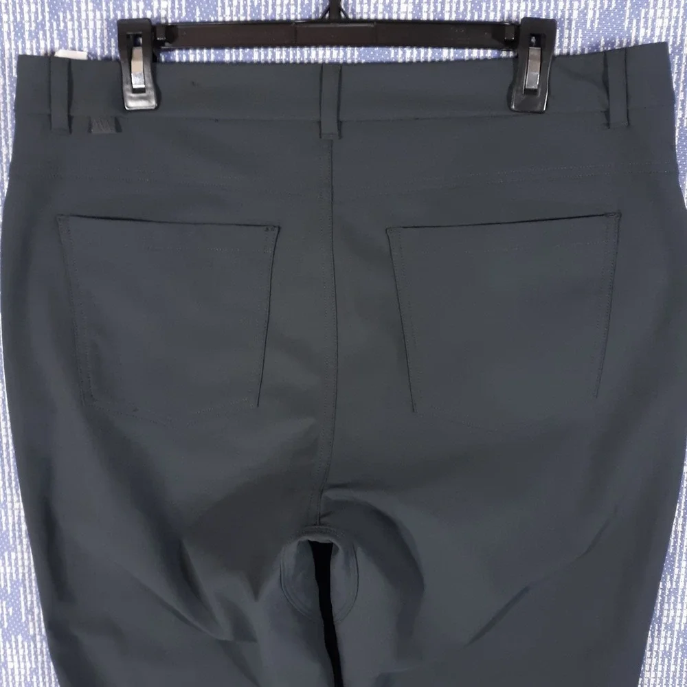 VRST Chino Pants Mens 36 x 30 Slim Fit Flat Front Performance Gray Blue
